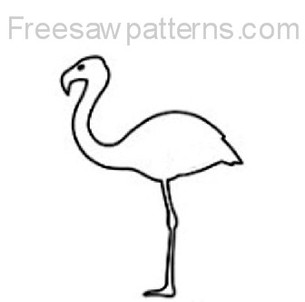 flamingo craft pattern