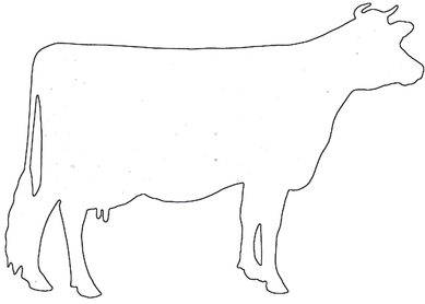 cow craft pattern
