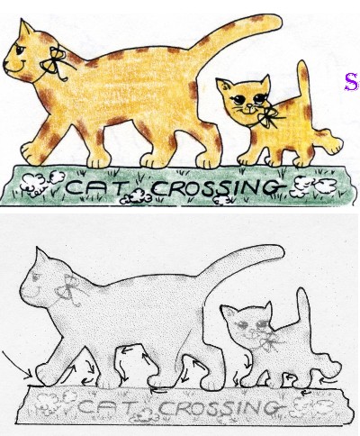 Cats Crossing Craft Project Pattern
