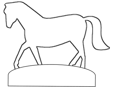horse craft pattern