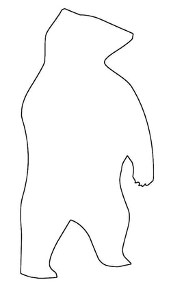 Standing Bear Craft Pattern