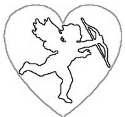 Cupid in Heart Valentine Craft Wood Pattern