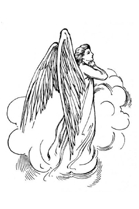 Angel praying saw pattern
