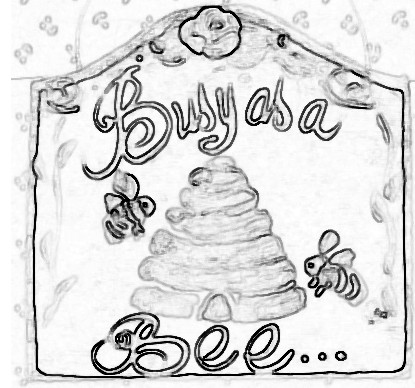 Busy As A Bee Wood Pattern