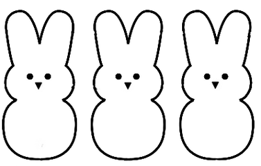 3 little bunnies craft pattern