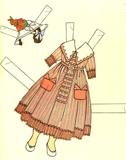 vintage dress for paper doll