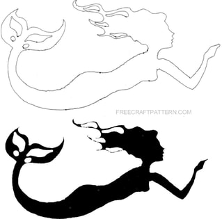 Mermaid outline