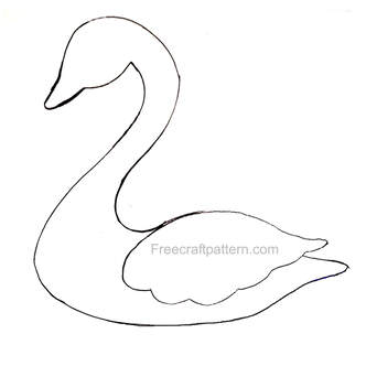 swan craft pattern 