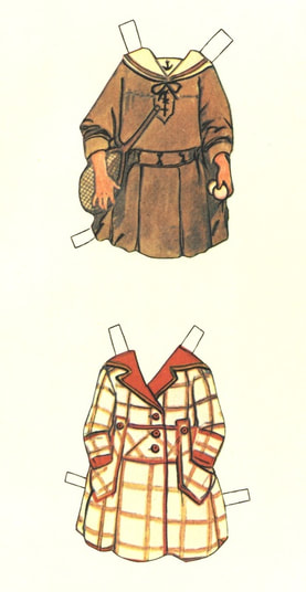 Vintage clothes for paper dolls