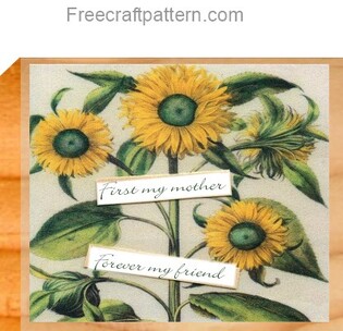 Mother sunflower plaque