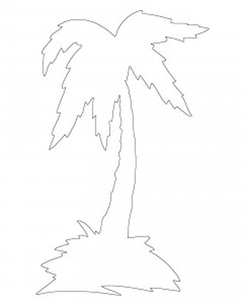 Palm Tree Scroll Saw Pattern 