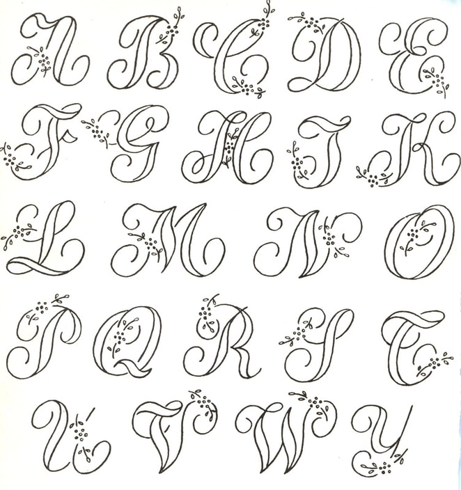 Alphabet Embroidery pattern